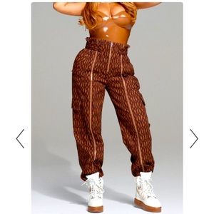 Adidas & Ivy Park Monogram Zipper Pants